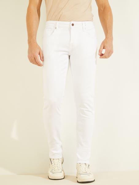 Blugi Super Skinny Cu Talie Joasa Miami Portocaliu Ars Guess