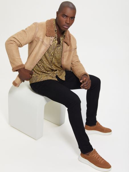 Jachetă Macchiato Eco Din Faux Shearling Guess