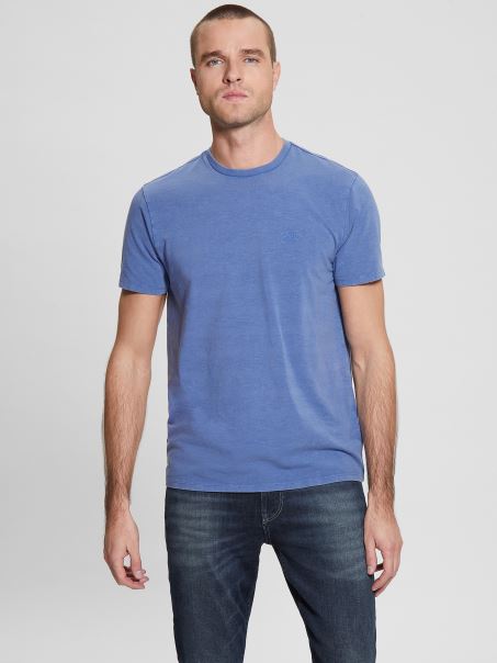 Eli Washed Tee Indaco Paper Multi Guess