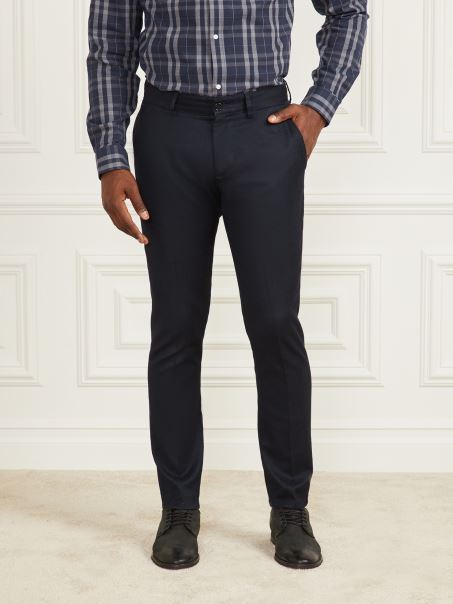 Pantaloni Guess Albastru Elegant Eco Ciro Napoli