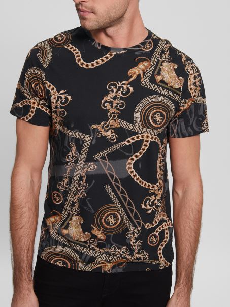 Jet Black Multi Eco Quattro G Tee Guess