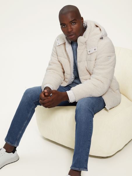 Jachetă Pufă De Pluș Piatră Mut Ghici