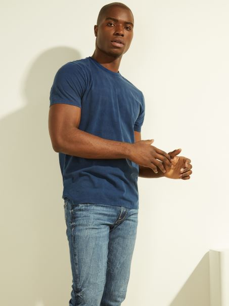 Eli Washed Tee Guess Indigo Multi