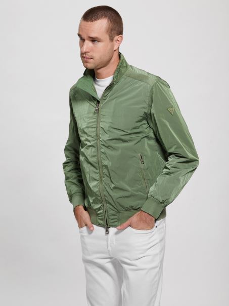 Geacă Verde Legănată Guess Techno