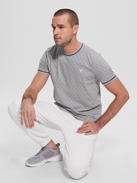 Guess Eco Marshall Tee 4g Aop Seaside Mist