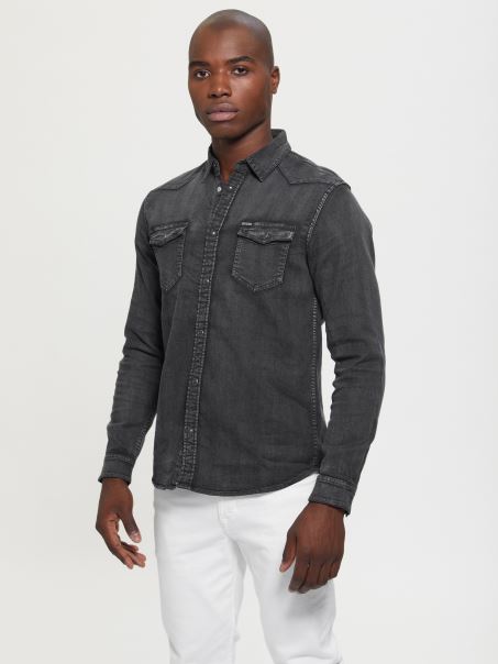 Cămașă Denim Truckee Guess Faith