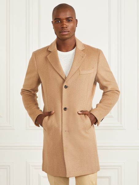 Palton Guess Dintr-un Singur Piept Din Amestec De Lână Irishell