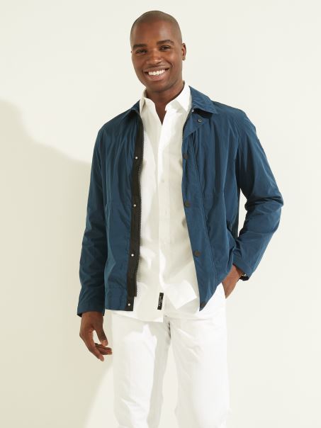 Geacă Tech Albastru Mătase Guess