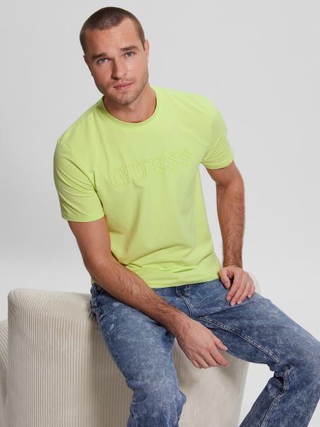 Precauție Galben Eco Alphy Tee Guess