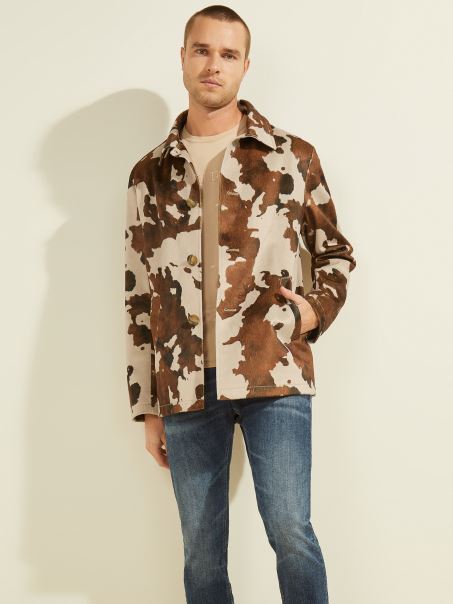 Geaca Cu Imprimeu Texas Imprimeu Vaci Guess