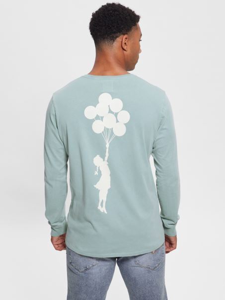 Tricou Balloon Girl Guess Sheri Blue Multi