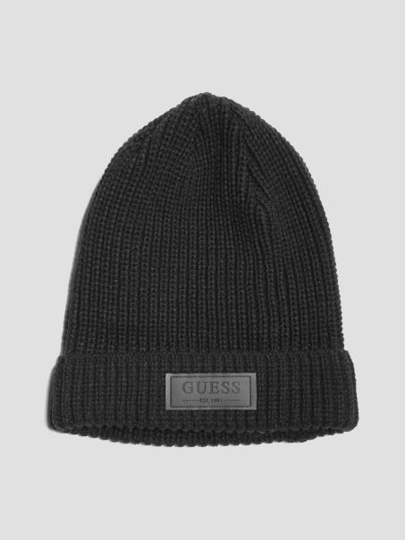 Mason Patch Beanie Negru Guess