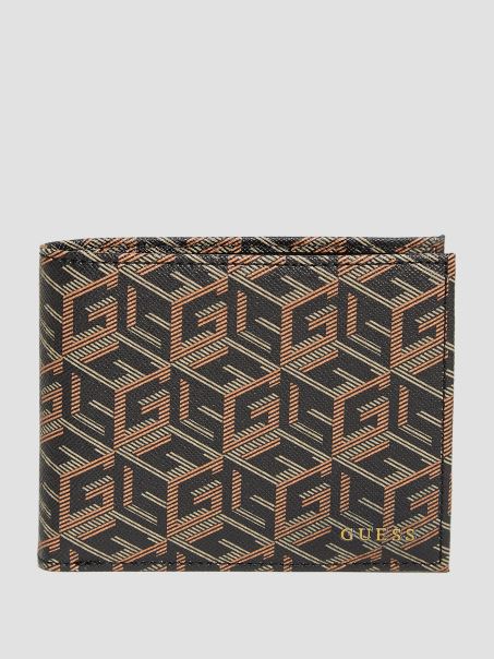 Portofel Ederlo Billfold Cu Buzunar Pentru Monede Negru Guess