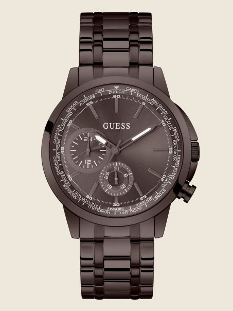 Ceas Multifuncțional Cu Tonuri De Maro Maro Guess