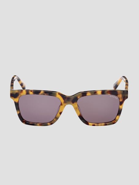 Guess Ochelari De Soare Pătrați Din Plastic 53n Tort