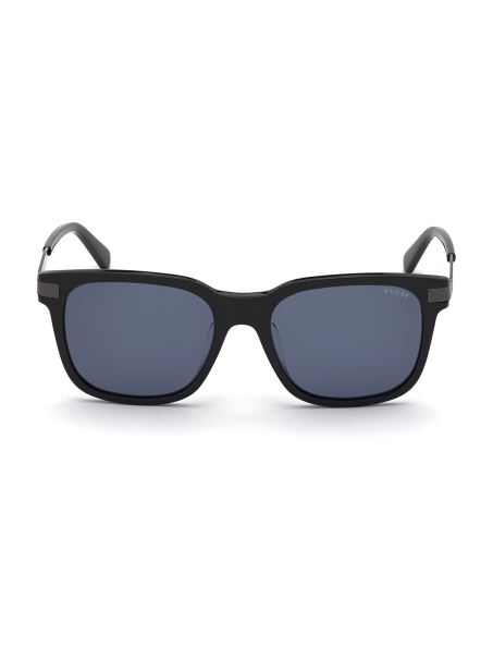 Ochelari De Soare Pătrați Maturi Negru/albastru Lucioși