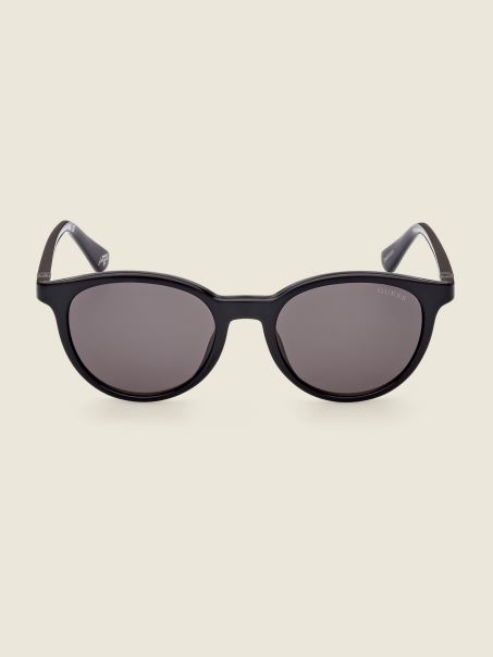 Ochelari De Soare Rotunzi Din Plastic Negru Ghici