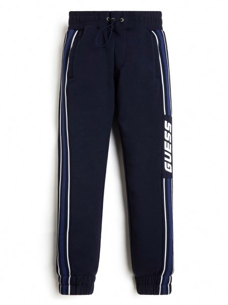 Pantaloni Eco Active Cu Logo (4-14) Albastru Elegant Guess