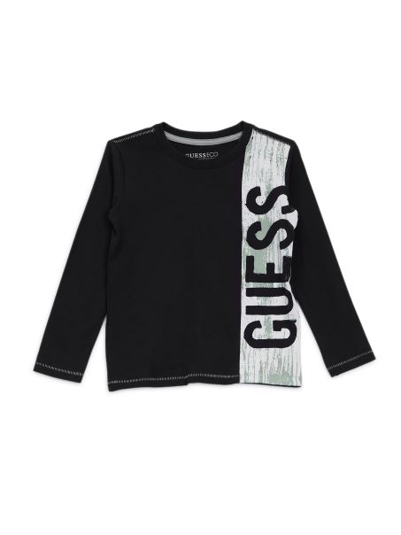 Tricou Cu Mânecă Lungă Guess Eco Logo (2-7) Albastru Elegant