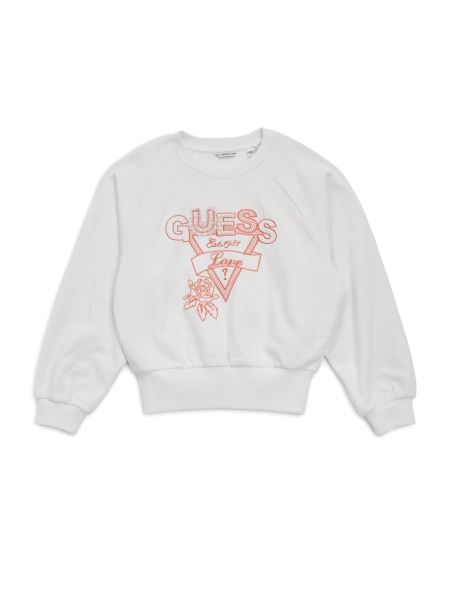 Hanorac Activ Cu Logo Raglan Alb Sare (7-16)