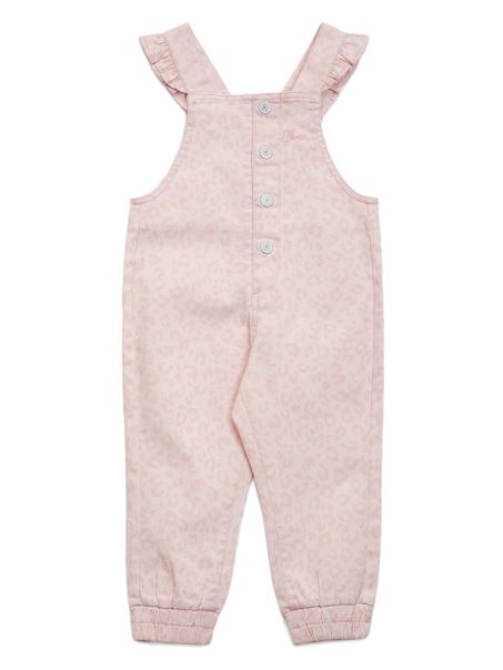 Salopete Din Denim Leopard Roz Deschis Guess (2-7)