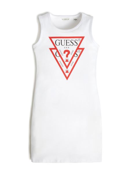 Rochie Cu Logo-ul Eco Alb Guess True (7-14)