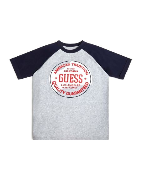 Tricou Raglan Guess Light Stone Heather (7-14)