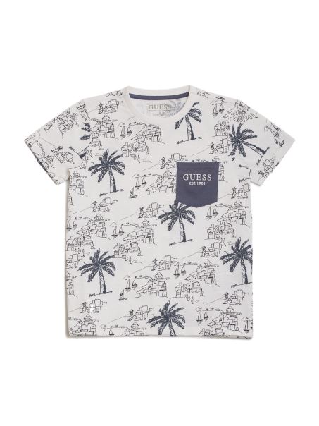 Guess Costal Tee (7-16) Caraibe Sea Multi