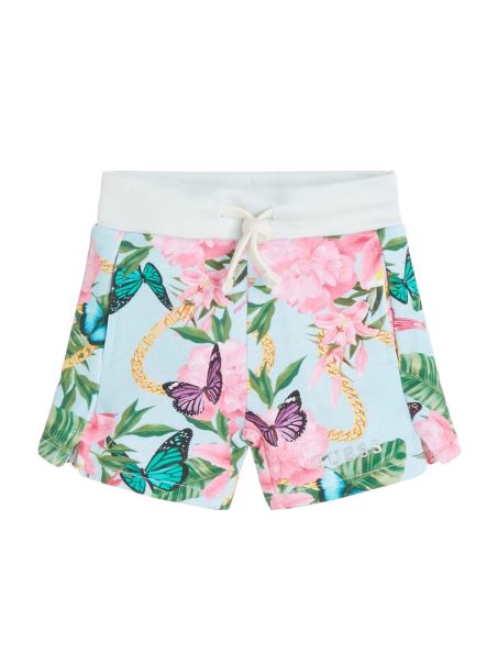Pantaloni Scurti Activi Imprimati (2-7) Fluture Floral Verde Co Guess