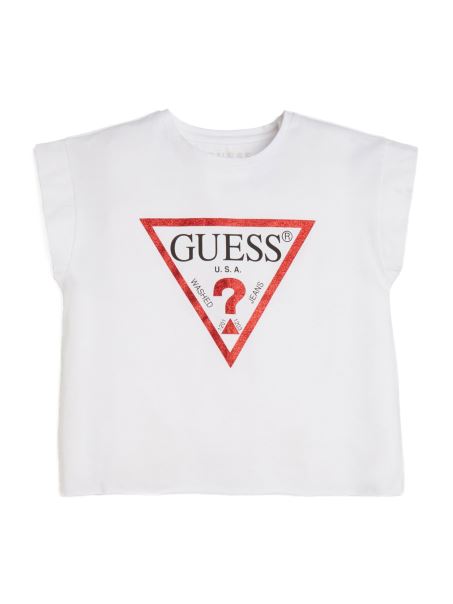 Tricou Cu Logo Decupat Guess True Alb (7-14)
