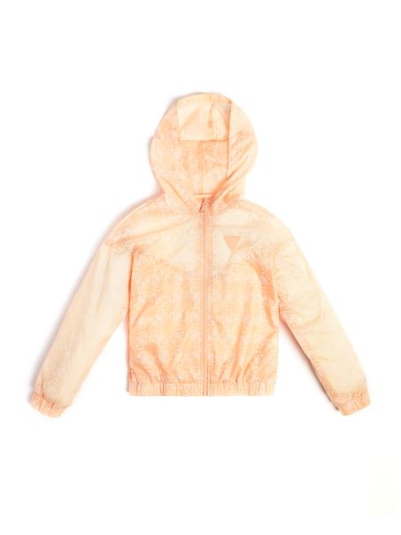 Guess 4g Logomania Piersică Combo Vânt Cu Glugă (7-14)