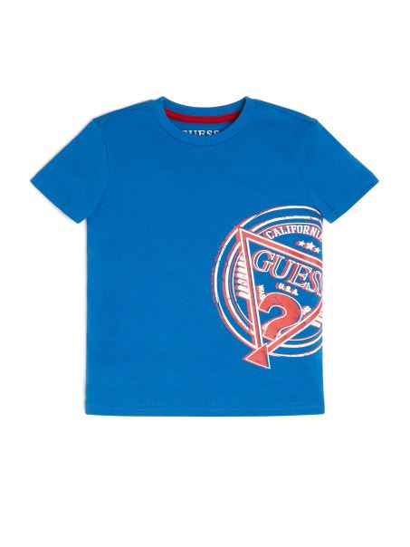 Tricou Cu Logo Spalat (2-7) Guess Daphne Blue