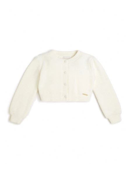 Cardigan Alb Cu Blană Guess Salt (3m-7)