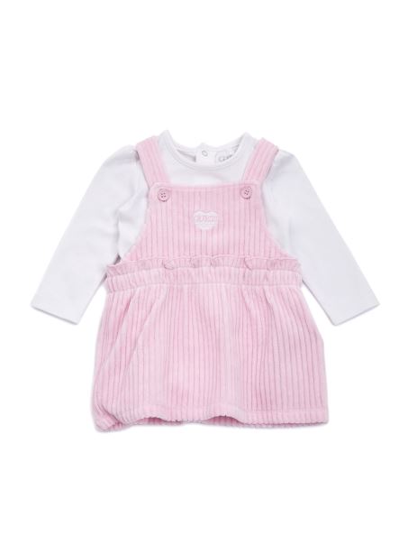 Body și Fustă Guess Alb Pur (0-24 M)