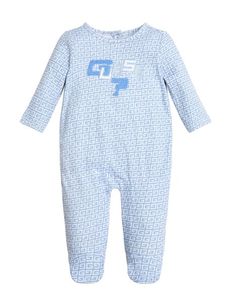 Body Over Logo G Logo Alb Imprimat (0-12m) Guess