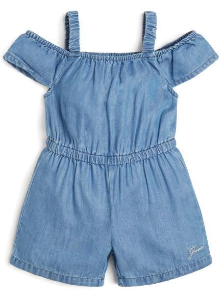 Salopetă Din Denim (2-7) Inimă Albastru Spalare Medie Ghici