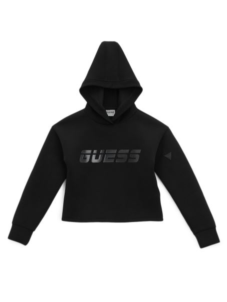 Hanorac Negru Cu Logo Guess Eco Minime (8-14)