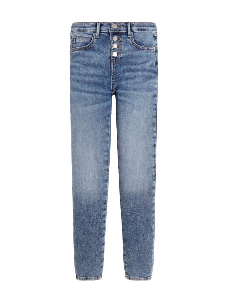 Blugi Skinny Guess Indigo înghețată Cu Buton De Spălat (7-14)