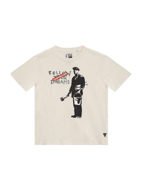 Tricou Anulat De Vise (copii 7-16) Guess Salt White